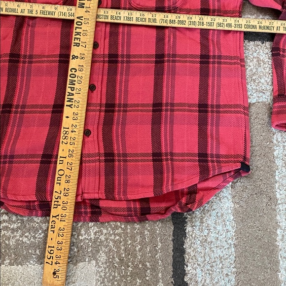 New Outerknown blanket shirt check Plaid Shirt 100% organic cotton size M L XL - Picture 13 of 14